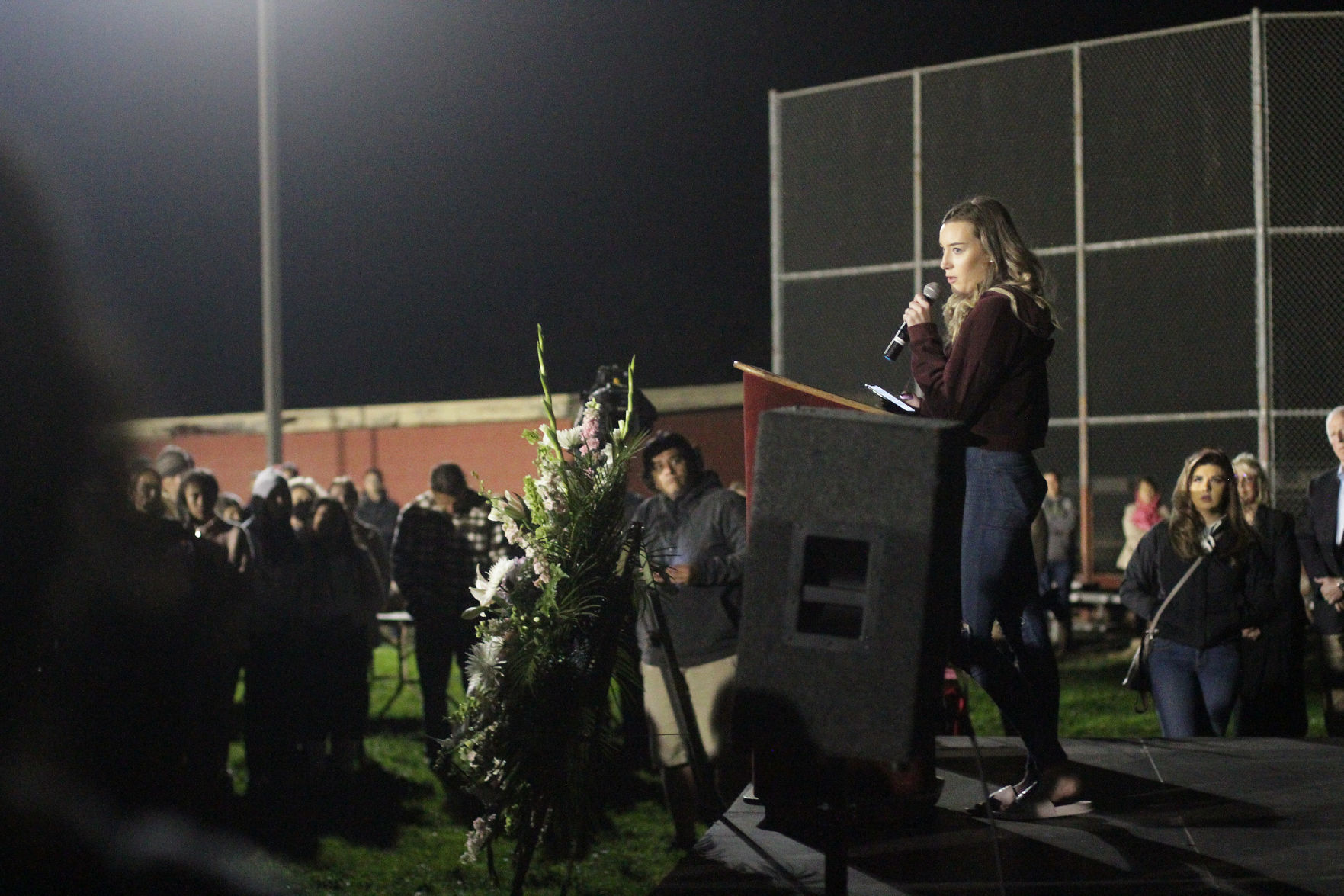 Alaina Housley vigil in Napa
